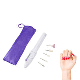 2 Sets Cordless Professional Manicure Pedicure Kit 5 in 1 Electric Nail Drill Machine