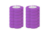 12pcs Toilet Replacement Brush Heads Toilet Bowl Cleaning Kit-Purple head