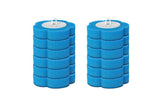 12pcs Toilet Replacement Brush Heads Toilet Bowl Cleaning Kit-Blue head