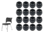 16pcs Chair Leg Floor Protectors Soft Silicone Round Covers with Glide Pads-Round
