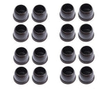 16pcs Silicone Chair Leg Floor Protectors Furniture Leg Feet Cup for Hardwood Floors with Wrapped Felt -Round brown