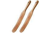 2 Pack Wooden Spatulas for Baking Mixing Sourdough and Cooking