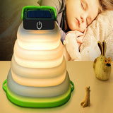 2Pcs Collapsiable Solar Lamp -Black and Green