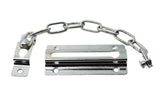 2Pcs Door Security Chain Lock Door Chain Lock with 12 Screws for Wood Door-Silver