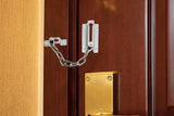 2Pcs Door Security Chain Lock Door Chain Lock with 12 Screws for Wood Door-Silver