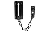 2Pcs Door Security Chain Lock Door Chain Lock with 12 Screws for Wood Door-Black