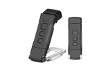 2Pcs USB Rechargeable Book Light Bookmark Lamp with 3 Colors and 5 Brightness-Black
