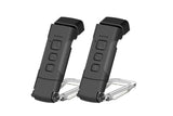 2Pcs USB Rechargeable Book Light Bookmark Lamp with 3 Colors and 5 Brightness-White