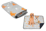 2Pcs Washable Pet Dog Training Pee Pad Reusable Absorbent Cushion Pet Pee Mat-Light Gray M