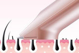 3-in-1 Electric Shaver Nose Hair Trimmer for Face Body Bikini Underarm and Legs - Rose Gold