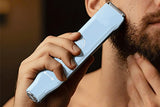 3-in-1 Electric Shaver Nose Hair Trimmer for Face Body Bikini Underarm and Legs - Sky Blue