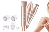 3-in-1 Electric Shaver Nose Hair Trimmer for Face Body Bikini Underarm and Legs - Sky Blue