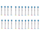 40pcs 3D Whitening Replacement Brush Heads Compatible with Oral-B Toothbrush