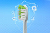 4Pcs Replacement Toothbrush Heads Compatible with Philips Series Soft Bristles -White