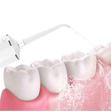 Cordless Water Flosser Teeth Cleaner 300ML Dental Flosser with 4 Jet Tips -White