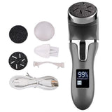 Electric Callus Remover for Feet Water-resistant 2 Speeds Pedicure Kit -Black and 12pcs kit