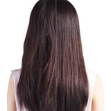 Hair Straightener Brush Fast Heating Electric Hot Negative Ion Straightening Comb for Home Salon -Black