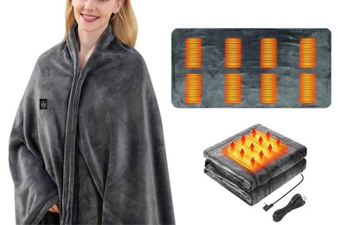 Heated Shawl Wraps for Women USB Wireless Heated Blanket with 3 Heating Levels