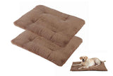 2Pcs Pet Blanket Self-Heating Bed Pad Cat Dog Self-Warming Cushion-Khaki S