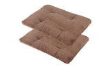 2Pcs Pet Blanket Self-Heating Bed Pad Cat Dog Self-Warming Cushion-Khaki L