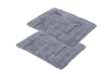 2Pcs Pet Blanket Self-Heating Bed Pad Cat Dog Self-Warming Cushion-Grey XL