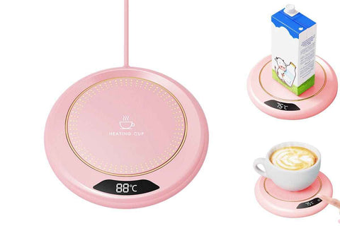 Electric Coffee Mug Warmer USB Cup With 3 Temp Settings-Pink In Australia - Darrahopens