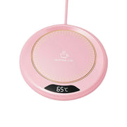 Electric Coffee Mug Warmer USB Cup With 3 Temp Settings-Pink