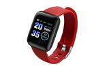 116plus Waterproof Smart Watch Sports Fitness Trackaer with Heart Rate Monitor for Men and Women-Purple In Australia - Darrahopens