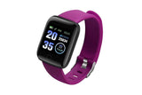 116plus Waterproof Smart Watch Sports Fitness Trackaer with Heart Rate Monitor for Men and Women-Red In Australia - Darrahopens