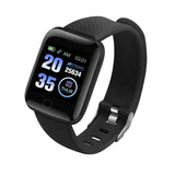 116plus Waterproof Smart Watch Sports Fitness Trackaer with Heart Rate Monitor for Men and Women-Black In Australia - Darrahopens