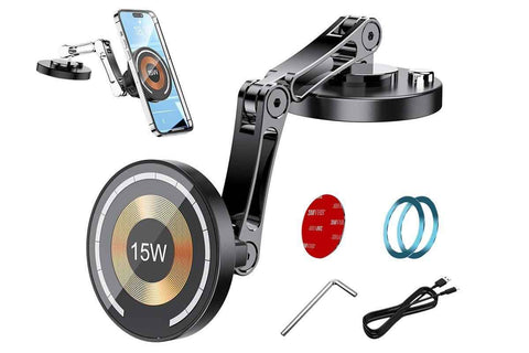 15W Car Mount Charger Dash Window Charging Mount for iPhone Air 17 Pro 16 Pro In Australia - Darrahopens