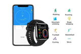 2Pcs Smart Watch Water-Resistant Smartwatch Heart Rate Fitness Tracker-Black In Australia - Darrahopens