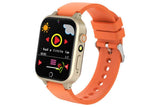Kids Smart Watch Touch Screen Elastic Strap Smartwatch With Video Camera Pedometer-Orange In Australia - Darrahopens
