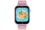 Kids Smart Watch Touch Screen Elastic Strap Smartwatch With Video Camera Pedometer-Pink