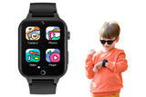Kids Smart Watch Touch Screen Elastic Strap Smartwatch With Video Camera Pedometer-Pink
