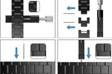 Metal Replacement Watch Band for Samsung Galaxy Watch 8 40 44 46mm-Black