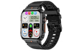 Military Smart Watch 1.95-Inch Fitness Tracker with Heart Rate Sleep Monitor 100 Sports Modes Activity Tracker-Black In Australia - Darrahopens