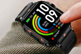 Military Smart Watch 1.95-Inch Fitness Tracker with Heart Rate Sleep Monitor 100 Sports Modes Activity Tracker-Black In Australia - Darrahopens