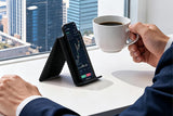 Portable Silicone Phone Stand Desk Holder for Office Travel Airplane-Black