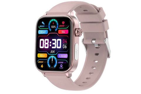 Smart Watch 1.96-Inch ECG Fitness Tracker with Heart Rate Blood Oxygen Blood Glucose Uric Acid and Blood Lipid 100 Sports Modes Activity Tracker-Pink In Australia - Darrahopens