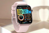 Smart Watch 1.96-Inch ECG Fitness Tracker with Heart Rate Blood Oxygen Blood Glucose Uric Acid and Blood Lipid 100 Sports Modes Activity Tracker-Pink In Australia - Darrahopens