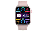 Smart Watch 1.96-Inch ECG Fitness Tracker with Heart Rate Blood Oxygen Blood Glucose Uric Acid and Blood Lipid 100 Sports Modes Activity Tracker-Pink In Australia - Darrahopens