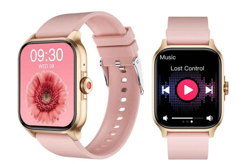 SmartWatch 1.85in Fitness Tracker with Heart Rate Sleep Monitor Answer/Make Calls 100 Sport Modes for Android iOS -Pink In Australia - Darrahopens