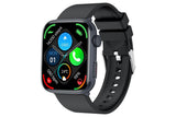Smart Watch 1.85-Inch Fitness Watch with Heart Rate Noninvasive Blood Sugar Monitor HRV Detection Body Temperature SOS Call Activity Tracker-Black In Australia - Darrahopens