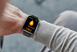 Smart Watch 1.85-Inch Fitness Watch with Heart Rate Noninvasive Blood Sugar Monitor HRV Detection Body Temperature SOS Call Activity Tracker-Black In Australia - Darrahopens