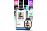 Smart Watch 1.85-Inch Fitness Watch with Heart Rate Sleep Monitor Blood Oxygen Blood Pressure Activity Tracker-Black In Australia - Darrahopens