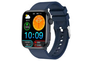Smart Watch 1.85-Inch Fitness Watch with Heart Rate Noninvasive Blood Sugar Monitor HRV Detection Body Temperature SOS Call Activity Tracker-Blue In Australia - Darrahopens