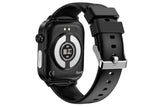 Smart Watch 1.96-Inch ECG Fitness Tracker with Heart Rate Blood Oxygen Blood Glucose Uric Acid and Blood Lipid 100 Sports Modes Activity Tracker-Black In Australia - Darrahopens