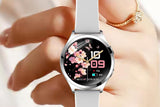 Smart Watch for Women Waterproof Smartwatch 100+ Sports Fitness Tracker-Silver