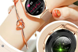 Smart Watch for Women Waterproof Smartwatch 100+ Sports Fitness Tracker-Gold